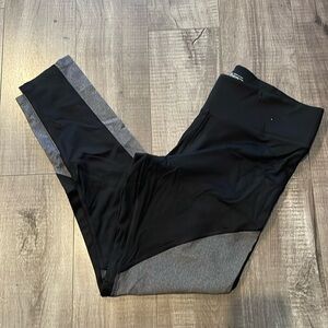 Pink leggings with mesh cut outs